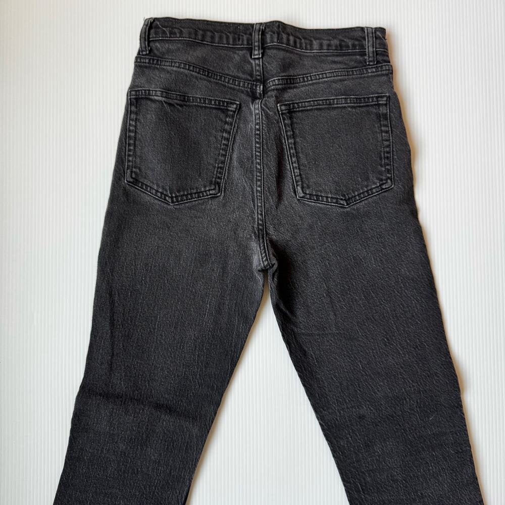 Reformation Liza Jeans 28 Black Sustainable Organic Denim Capsule Ecotone Europe - Picture 12 of 16